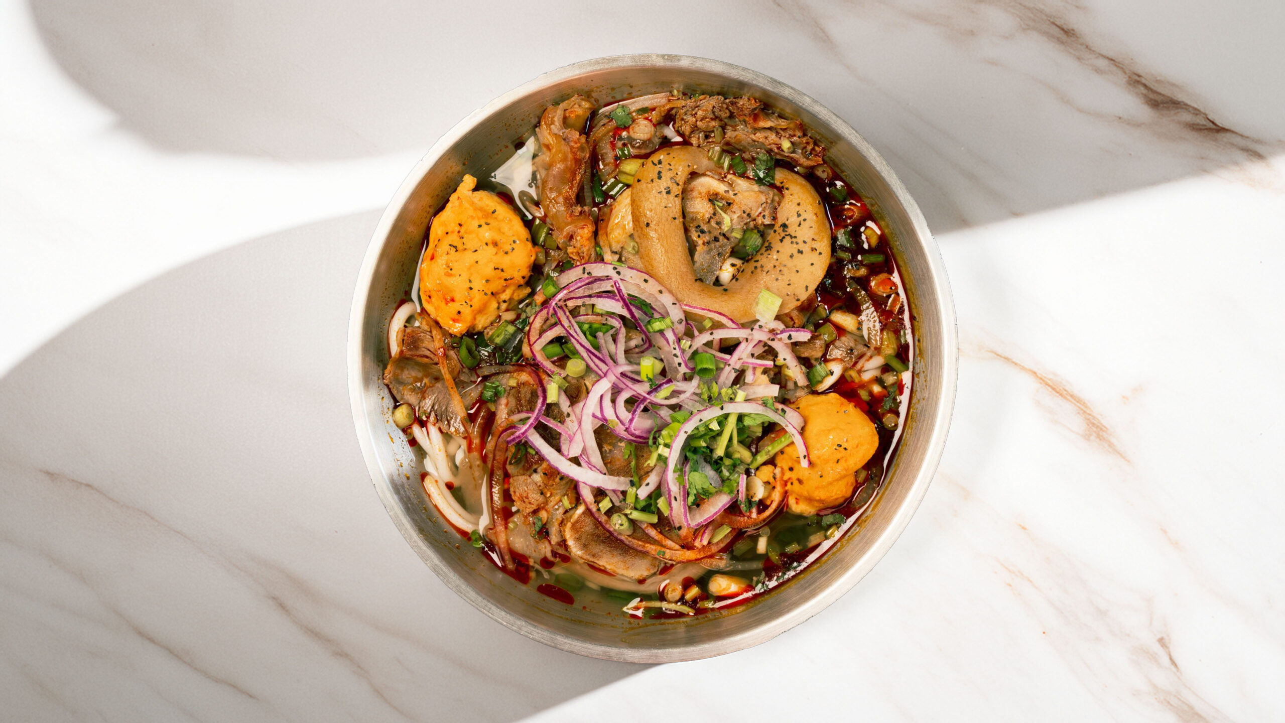 bun bo hue with pork hock